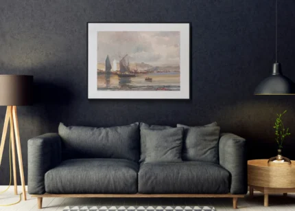 Sabatier - Atardecer en la Caleta 30x40 oscuro