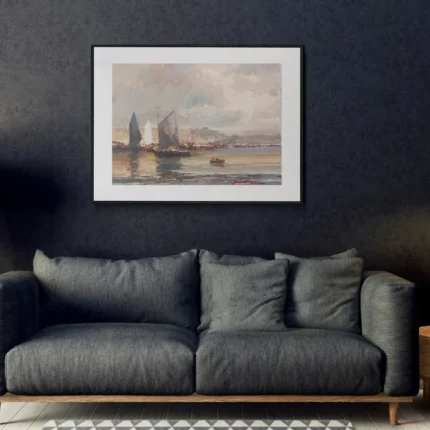 Sabatier - Atardecer en la Caleta 30x40 oscuro