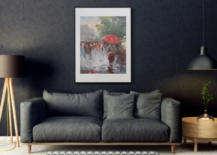 Sabatier - Paragua rojo 20x25 oscuro