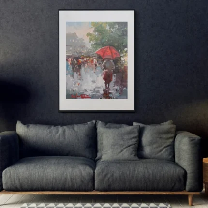 Sabatier - Paragua rojo 20x25 oscuro