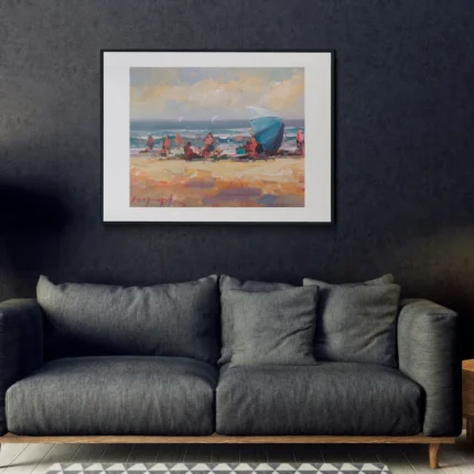 Sabatier - Quitasol azul 20x30 oscuro