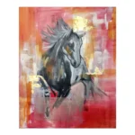 Anjela U. Lobos - Caballo negro