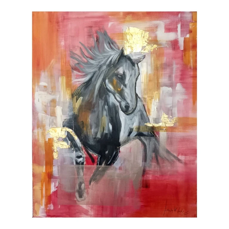 Anjela U. Lobos - Caballo negro