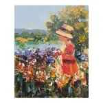Jonh Joarpell - Niña en Jardín