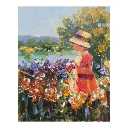Jonh Joarpell - Niña en Jardín