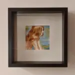 Anjela U. Lobos - Mujer pelirroja 20x20