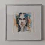 Anjela U. Lobos - mirada de mujer 30x30