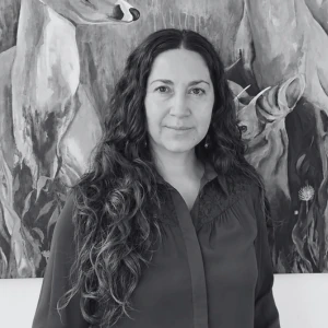 La galería ambulante Maria Jose Espinoza Retrato de María José Espinoza