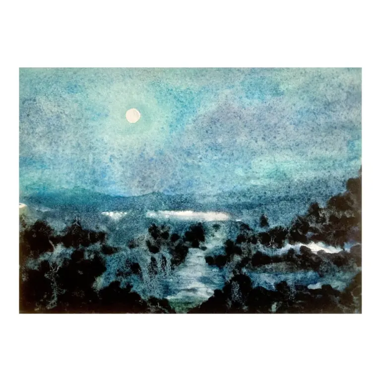 Luis Moya Luchín - Luna llena en playa Carvallo